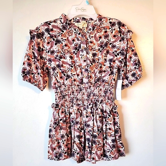 NEW girls Spring Summer Dress Jessica Simpson Floral Dress Sz 5 multi-color - Picture 1 of 9